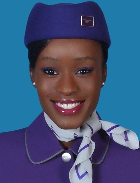 Portrait of an airline crew member in uniform